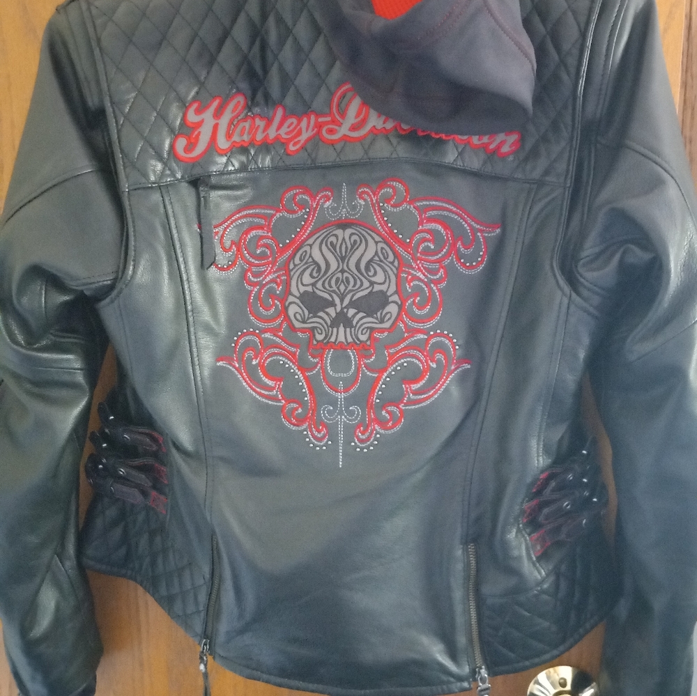 Harley Davidson leather biker jacket
